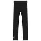 Girls Black Logo Leggings, 1, hi-res