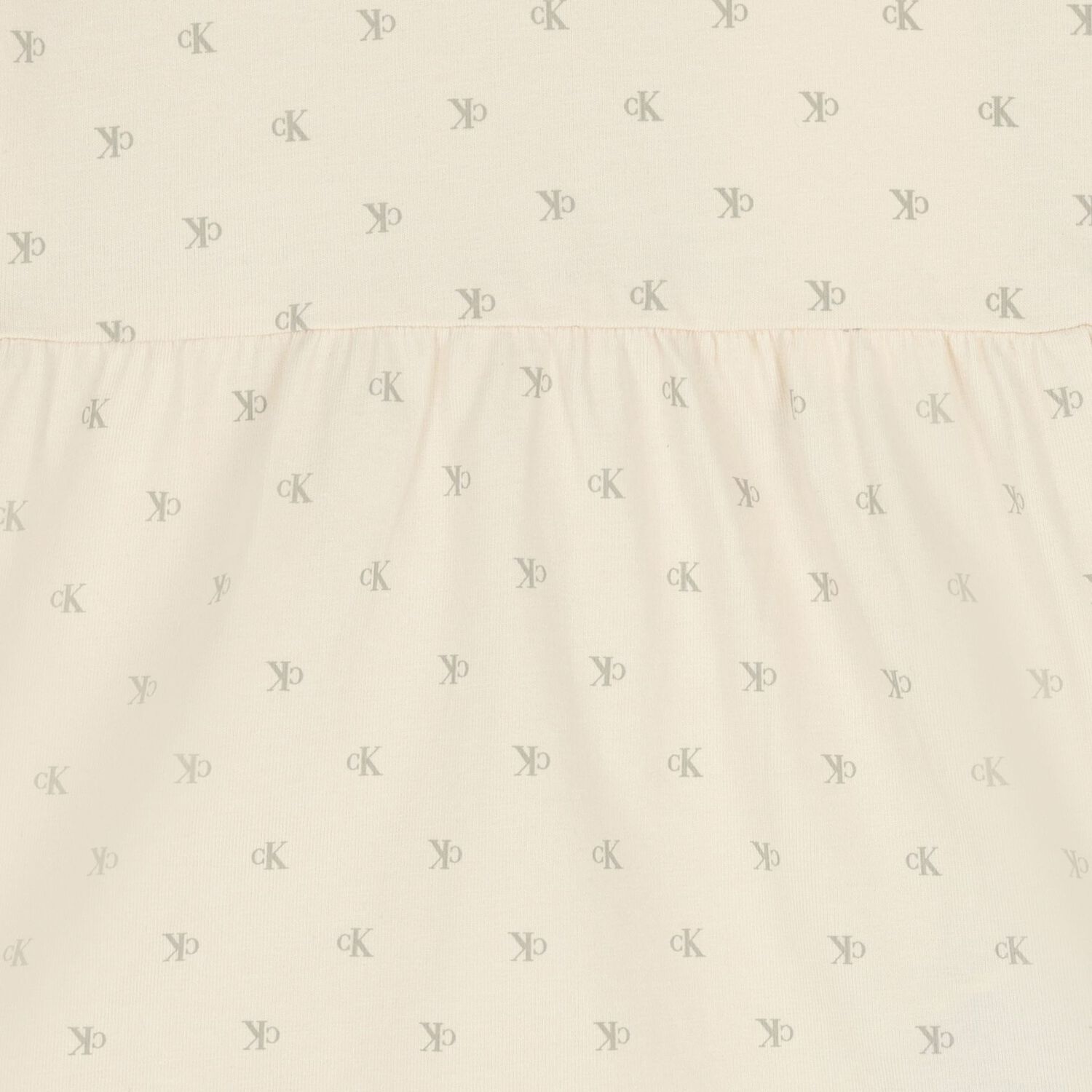 طقم فستان بنات بالشعار باللون العاجى , 1, hi-res