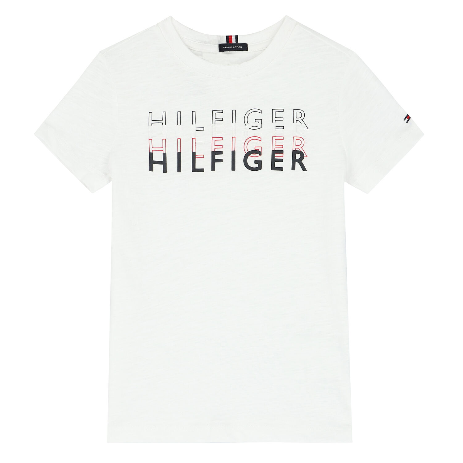 تيشيرت بالشعار باللون الأبيض للأولاد, 1, hi-res image number null