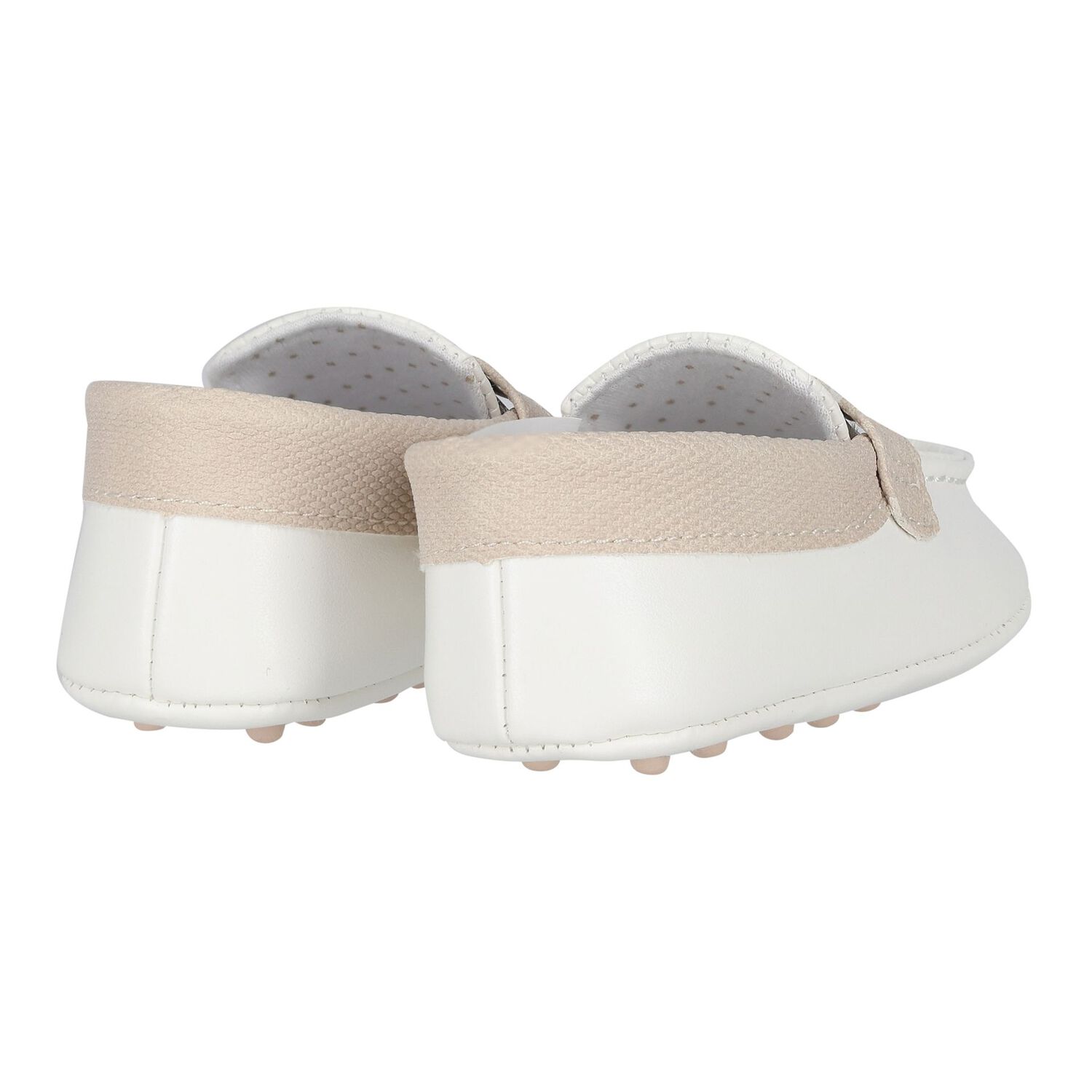 حذاء اولاد موكاسين باللون العاجى , 1, hi-res image number null