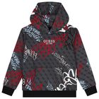 بلوزة بغطاء رأس وشعار رمادي للأولاد, 1, hi-res