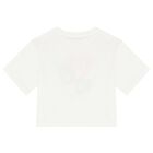 Girls Ivory Logo T-Shirt, 1, hi-res