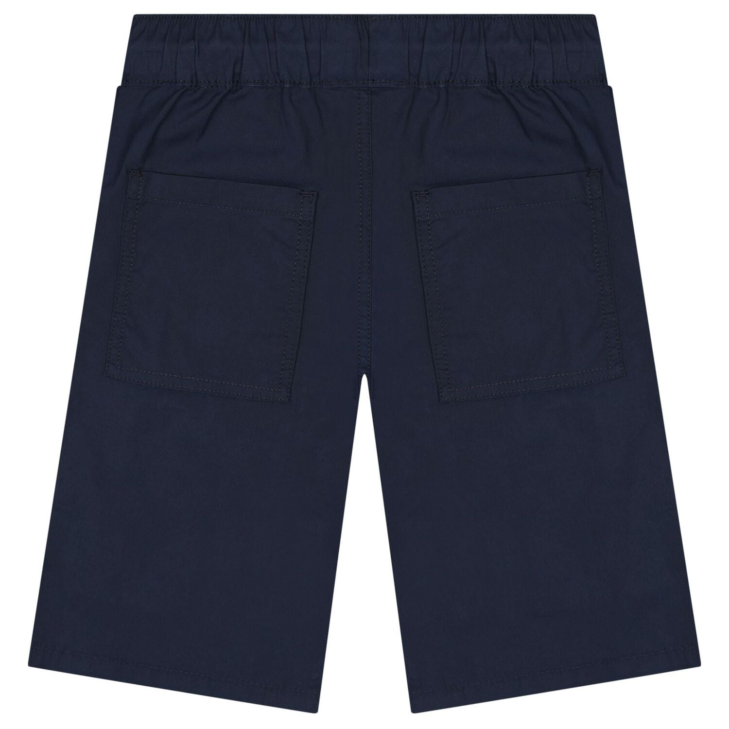 Boys Navy Blue Logo Shorts, 1, hi-res