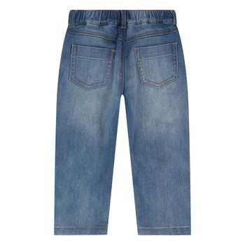 Younger Blue Teddy Bear Logo Denim Jeans
