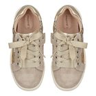 Girls Gold Logo Glitter Trainers, 1, hi-res