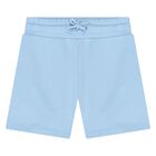 Younger Boys Ivory & Blue Shorts Set, 1, hi-res