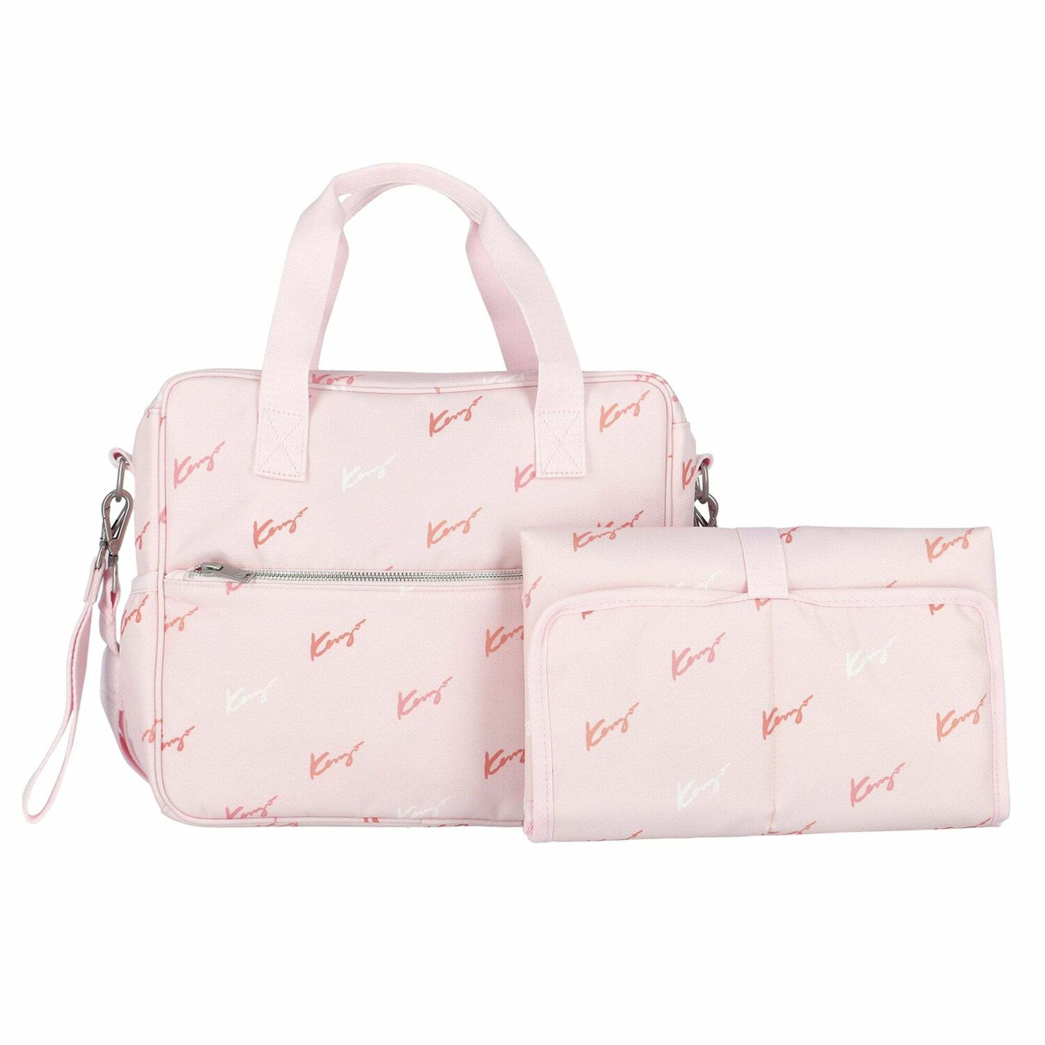 Pink Logo Baby Changing Bag, 1, hi-res image number null