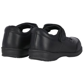 Girls Black Leather Shoes