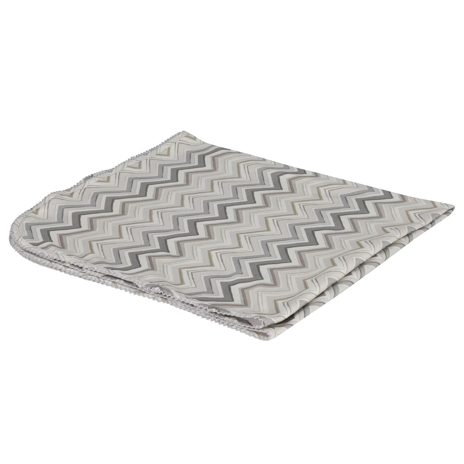 Grey Zig Zag Baby Blanket, 4, hi-res