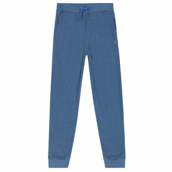 Older Boys Blue Logo Joggers