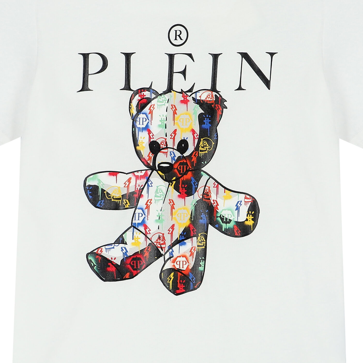 تيشيرت بالشعار باللون الابيض للاولاد, 1, hi-res image number null