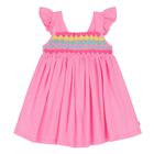 فستان بنات باللون الوردى, 1, hi-res