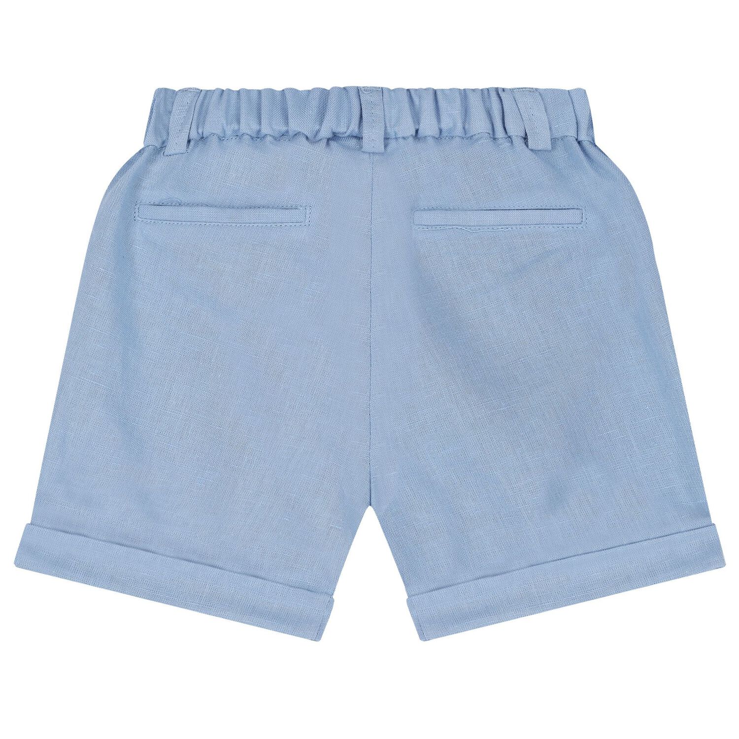 Baby Boys White & Blue Shorts Set, 1, hi-res