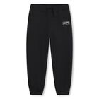Black Logo Joggers, 1, hi-res
