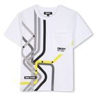 Boys White Logo T-Shirt, 1, hi-res