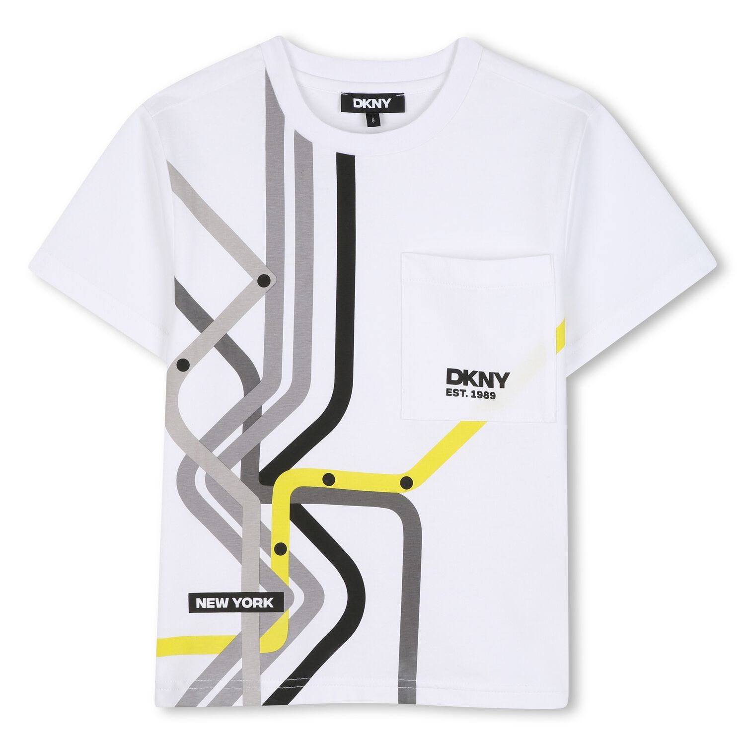 Boys White Logo T-Shirt, 1, hi-res