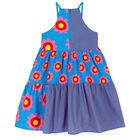 فستان بطبعة الزهور باللون الأزرق, 1, hi-res