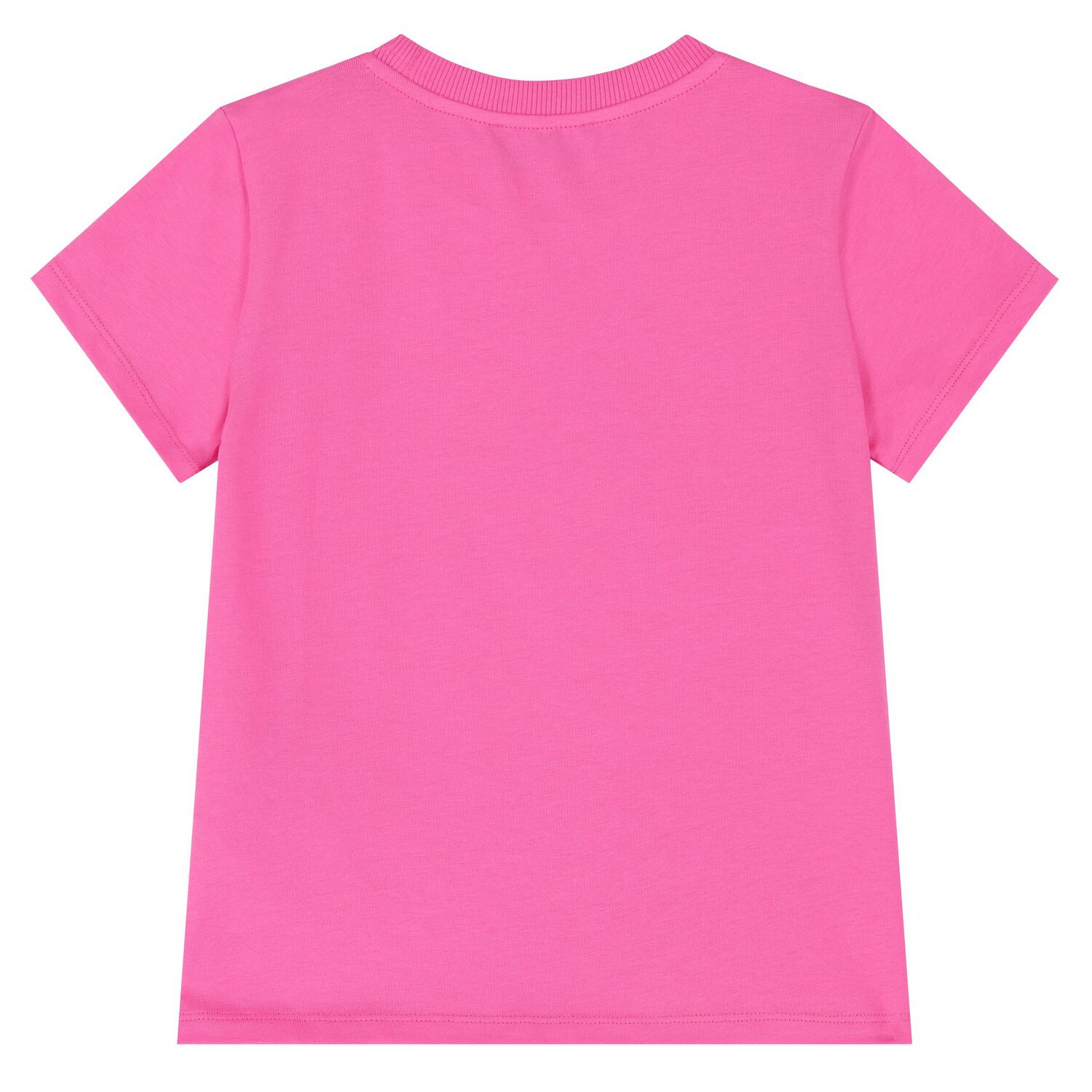 Girls Pink Teddy Bear Logo T-Shirt, 2, hi-res