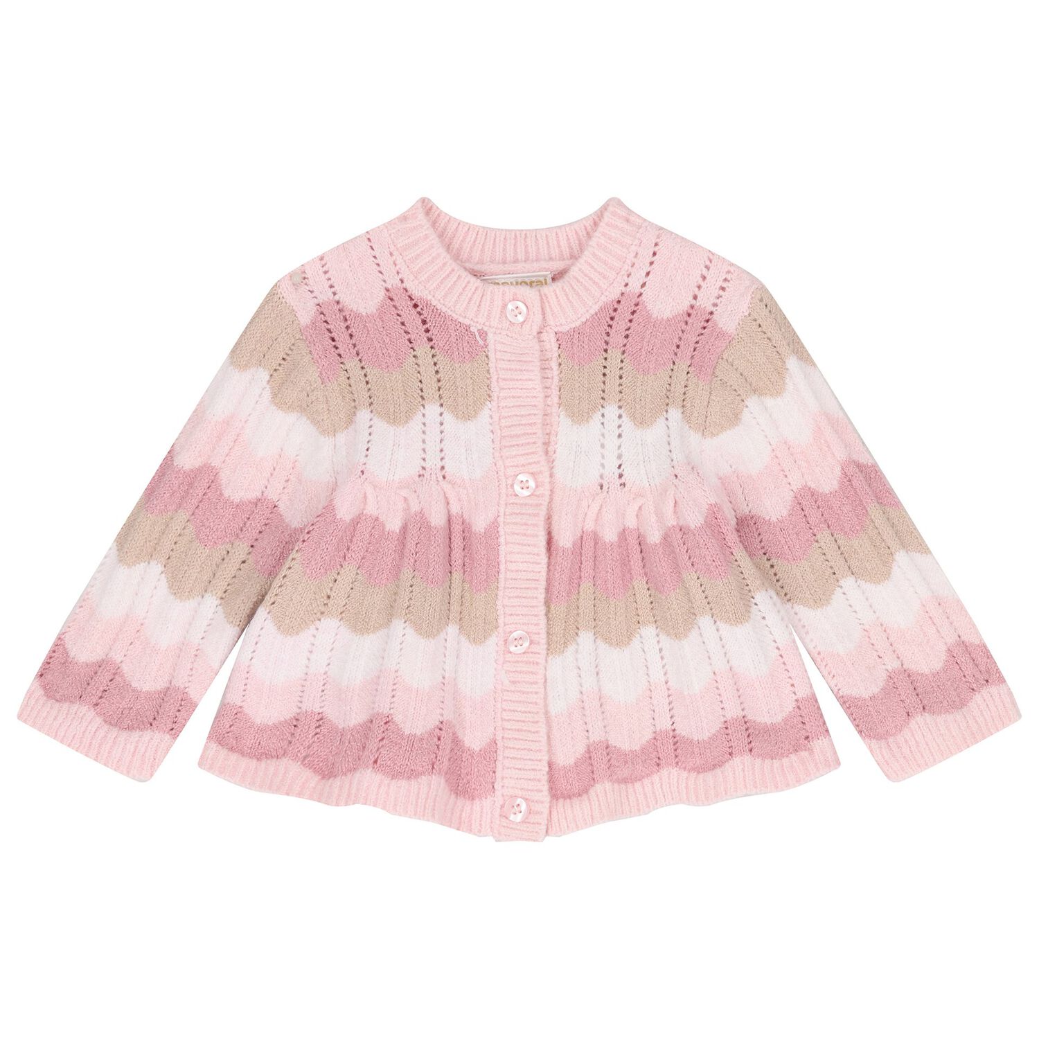 Baby Girls White & Pink Dungaree Gift Set, 1, hi-res