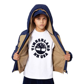 Boys White Logo T-Shirt