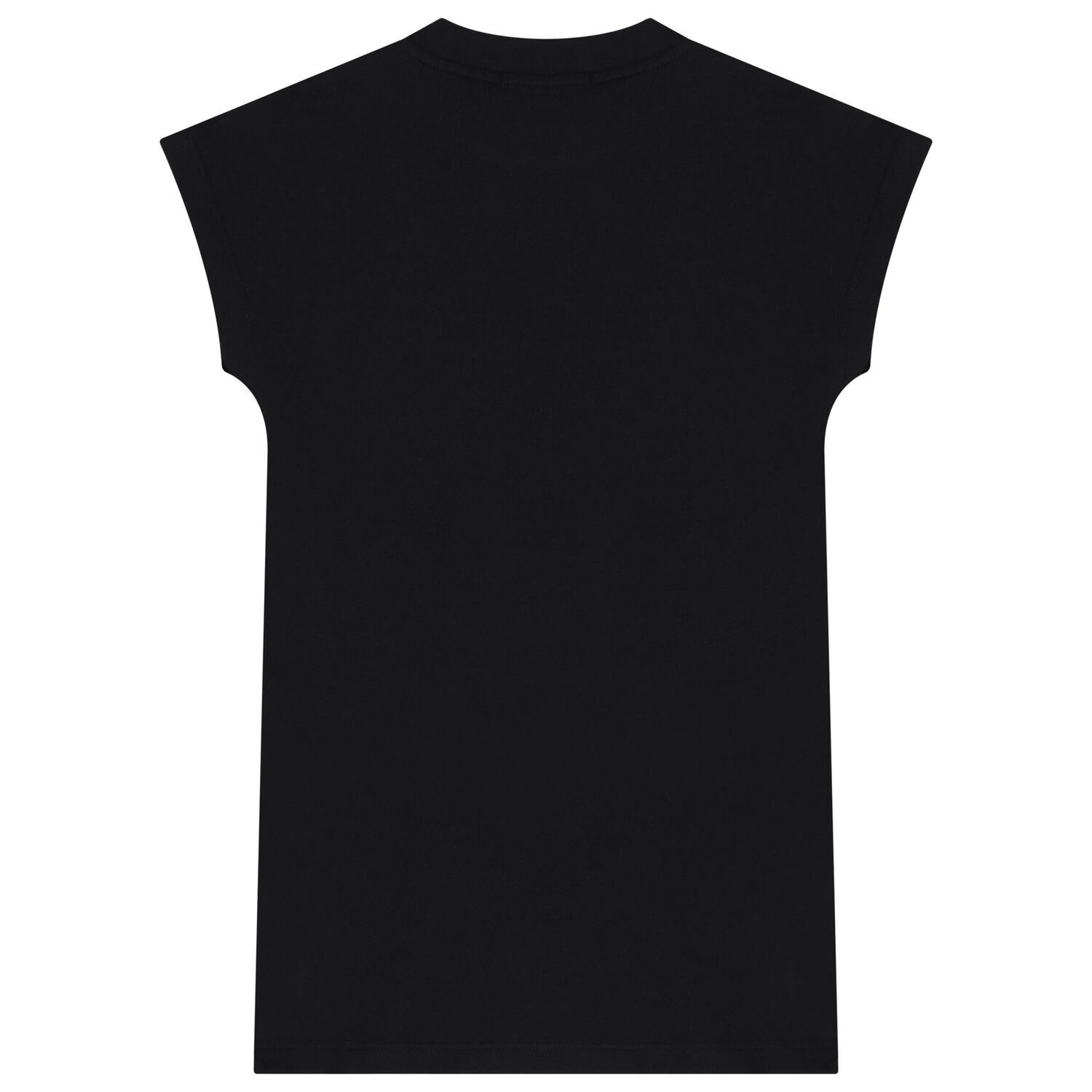 طقم فستان بنات بشعار القلب باللون الأسود, 2, hi-res image number null