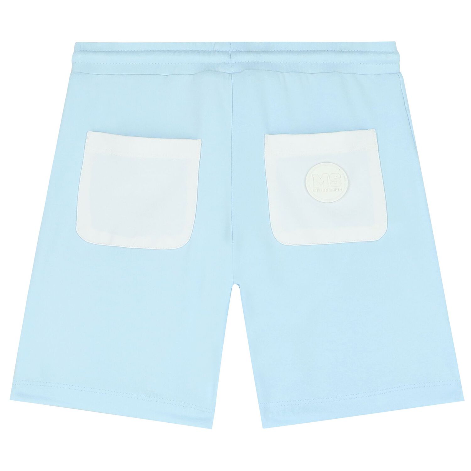 Boys Blue & White Logo Shorts Set, 1, hi-res