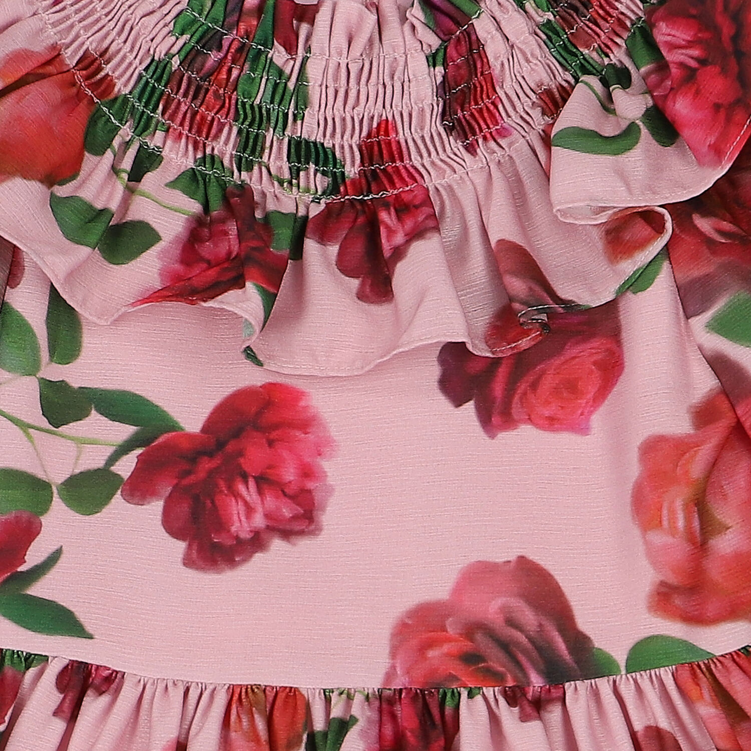 فستان بنات باللون الزهري والأخضر, 1, hi-res