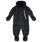 Black Logo Snowsuit, 1, hi-res