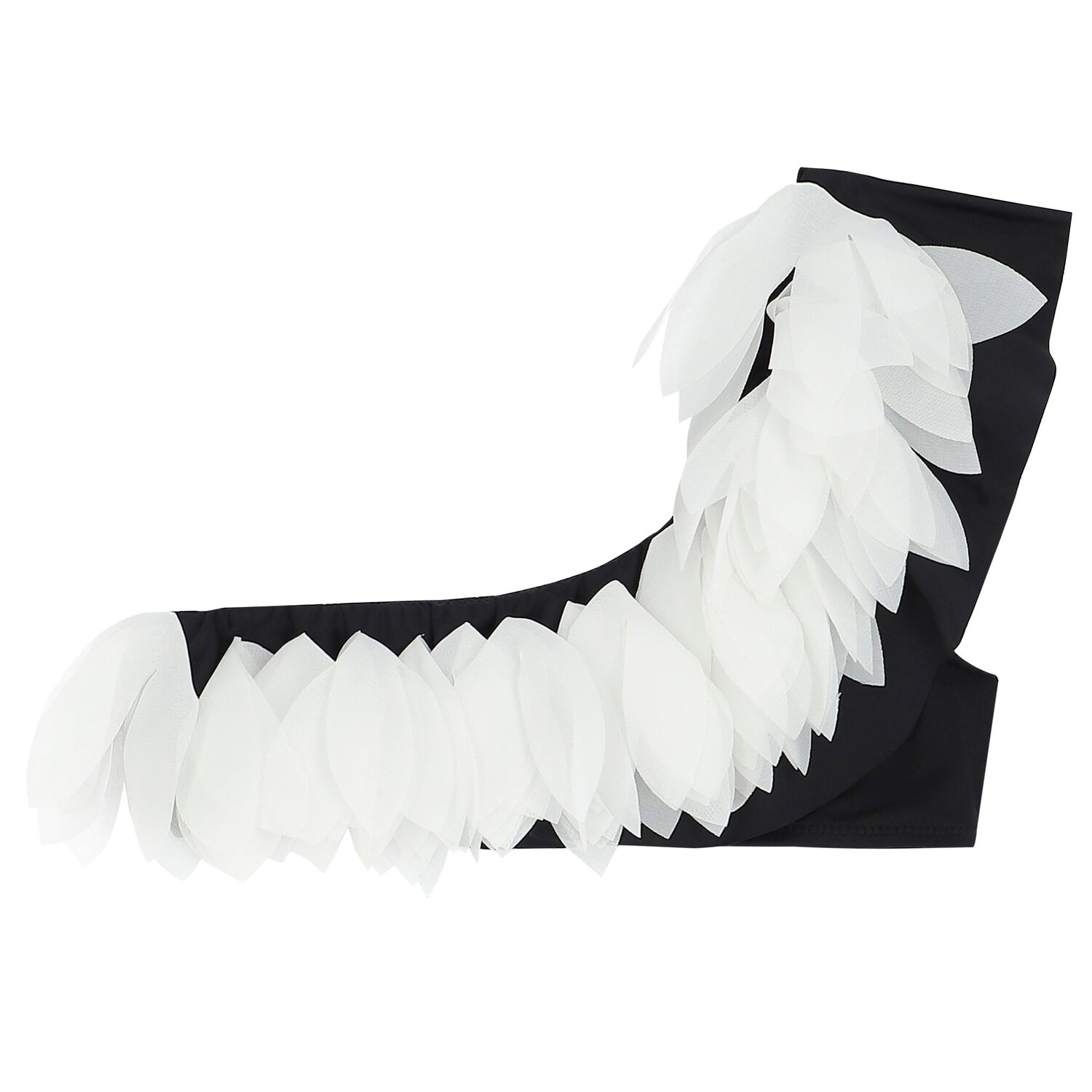 Girls Black & White Petal Bikini, 1, hi-res image number null