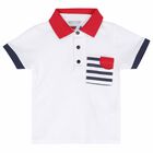 Boys White Polo Shirt, 1, hi-res