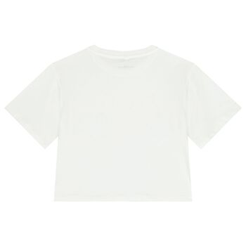 Girls White Logo T-Shirt