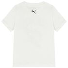 Boys White Logo T-Shirt, 1, hi-res