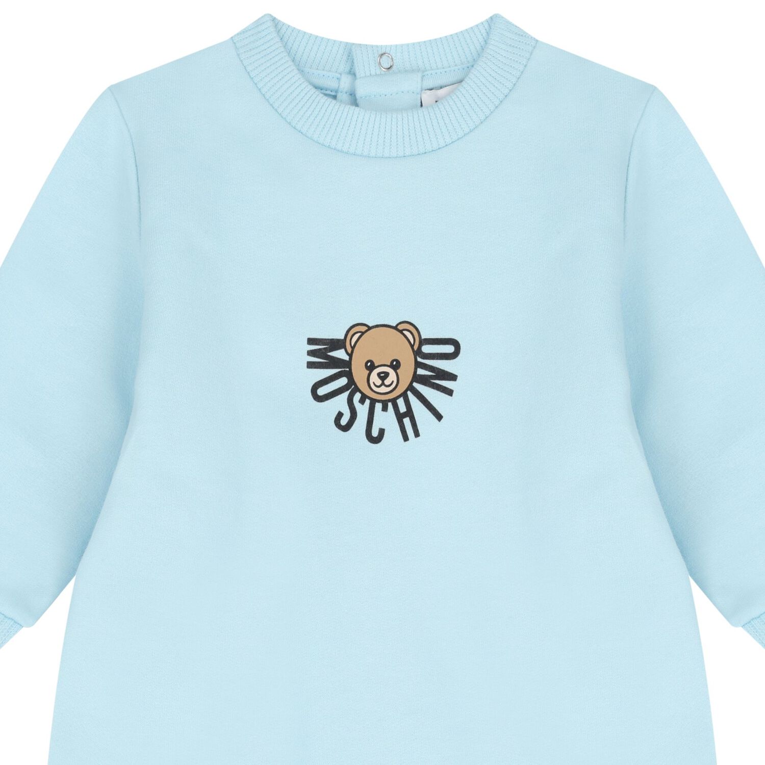 Blue Teddy Bear Logo Babygrow, 3, hi-res