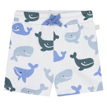 Younger Boys White Whale Shorts