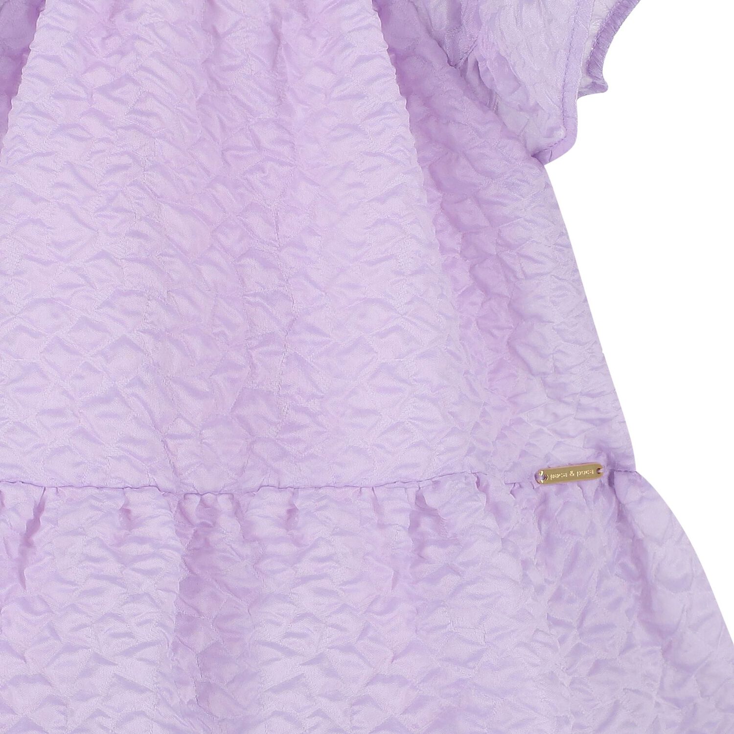 فستان بنات بطبقات باللون الأرجوانى, 1, hi-res image number null