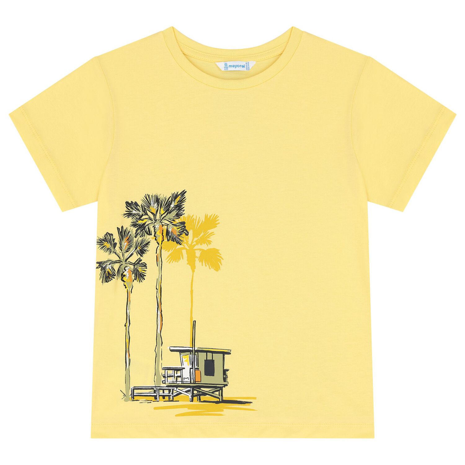 طقم شورت اولاد باللون الرمادى والابيض والاصفر, 1, hi-res image number null