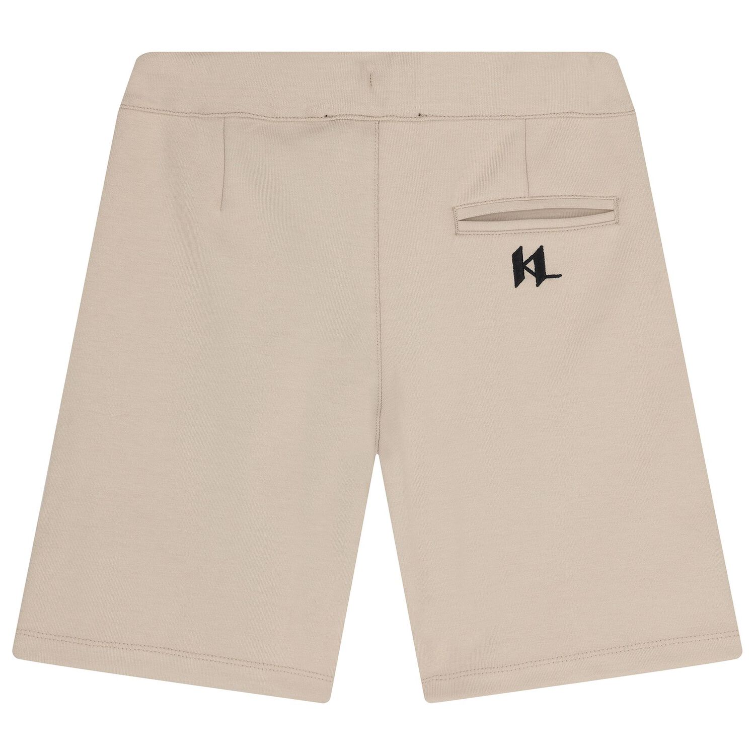 Boys Beige Logo Shorts , 1, hi-res