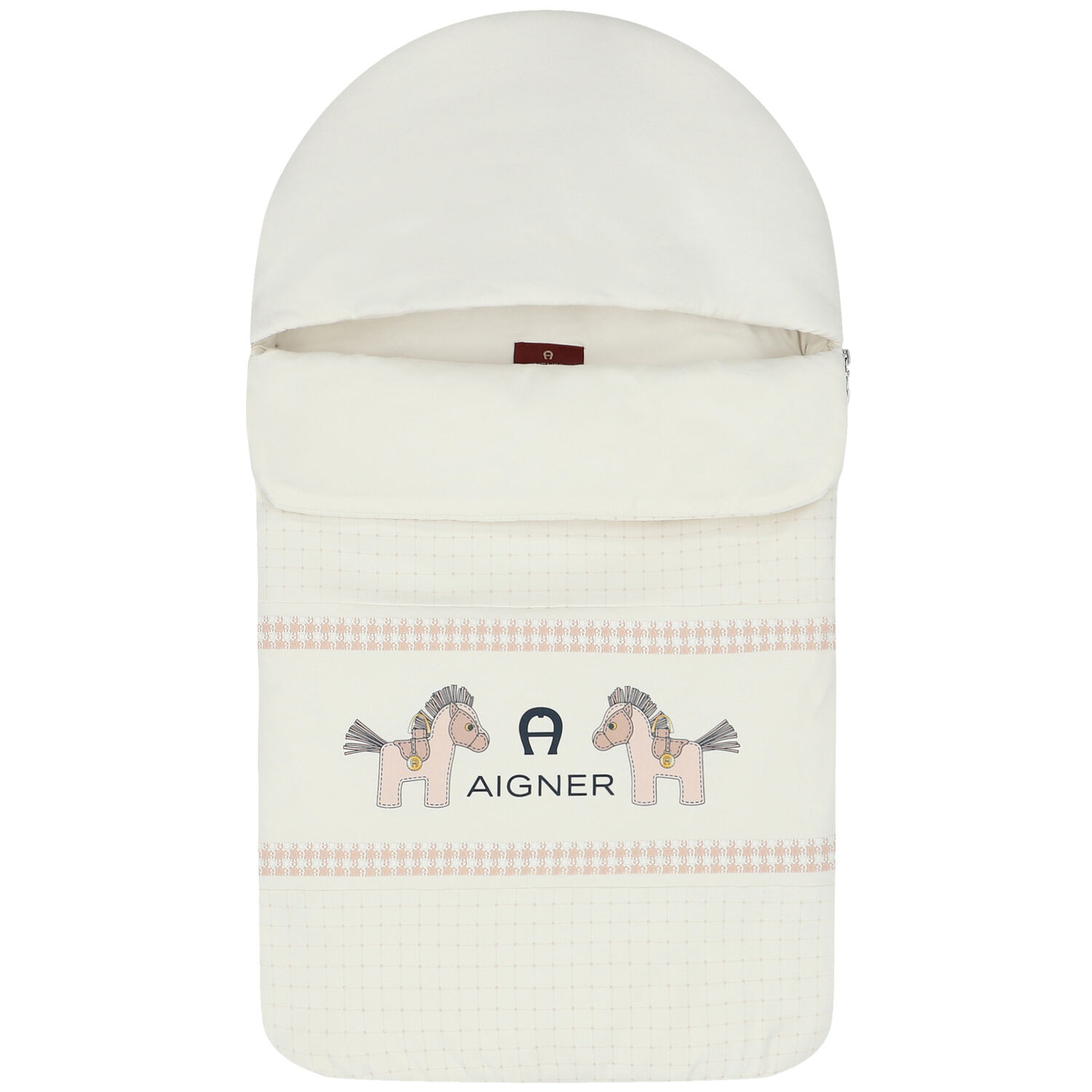 Ivory Horse & Logo Baby Nest, 1, hi-res image number null