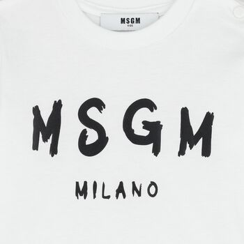 White Logo Younger Long Sleeve Top