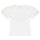 Girls White & Pink Heart Tulle Skirt Set, 1, hi-res