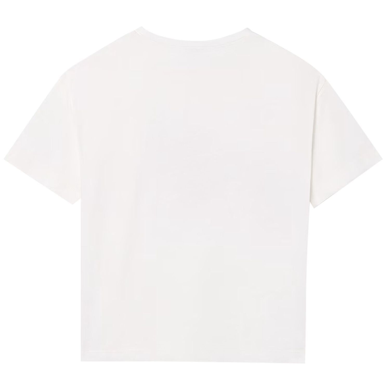 تيشيرت للبنات بطبعه اوراق الشجر باللون الابيض , 1, hi-res