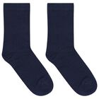 Baby Boys Blue, White & Beige Socks (6 Pack), 2, hi-res