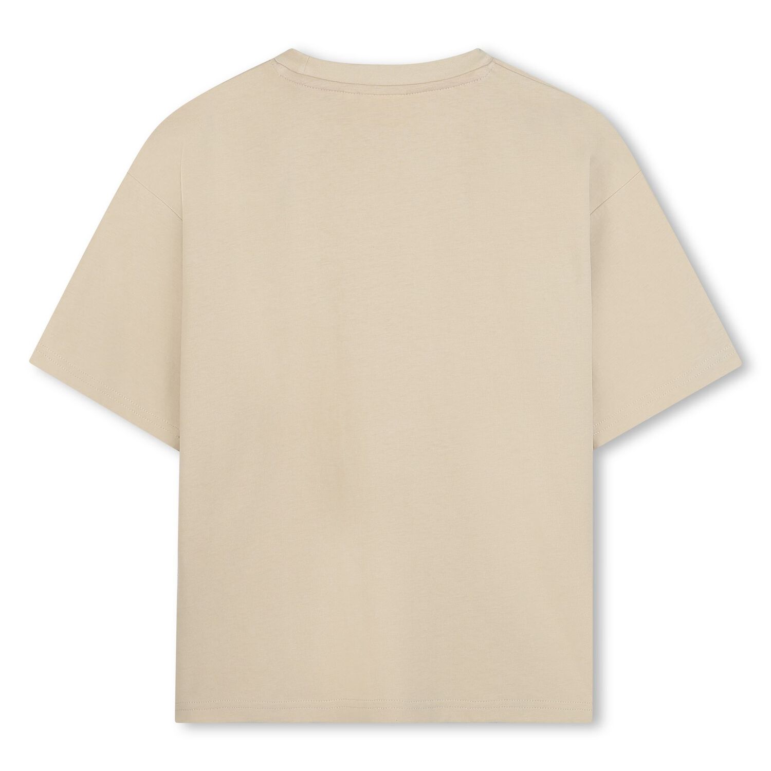 Boys Beige Logo T-Shirt, 1, hi-res