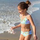 مايوة بنات بطبعة الزهور باللون الأزرق, 1, hi-res