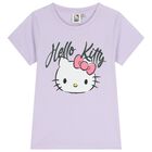 Girls Purple Hello Kitty Shorts Set, 1, hi-res
