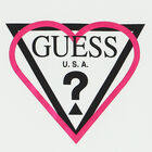 تيشيرت بنات بالشعار باللون الأبيض, 3, hi-res