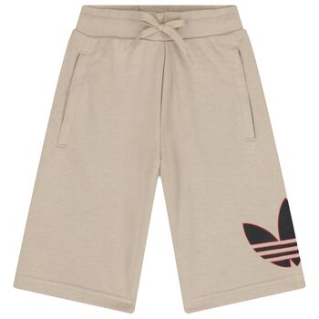 Boys Khaki Logo Shorts