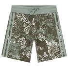 Boys Green Trefoil Logo Shorts Set, 1, hi-res