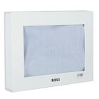 بطانية محبوكة بالشعار باللون الازرق للاولاد, 3, hi-res