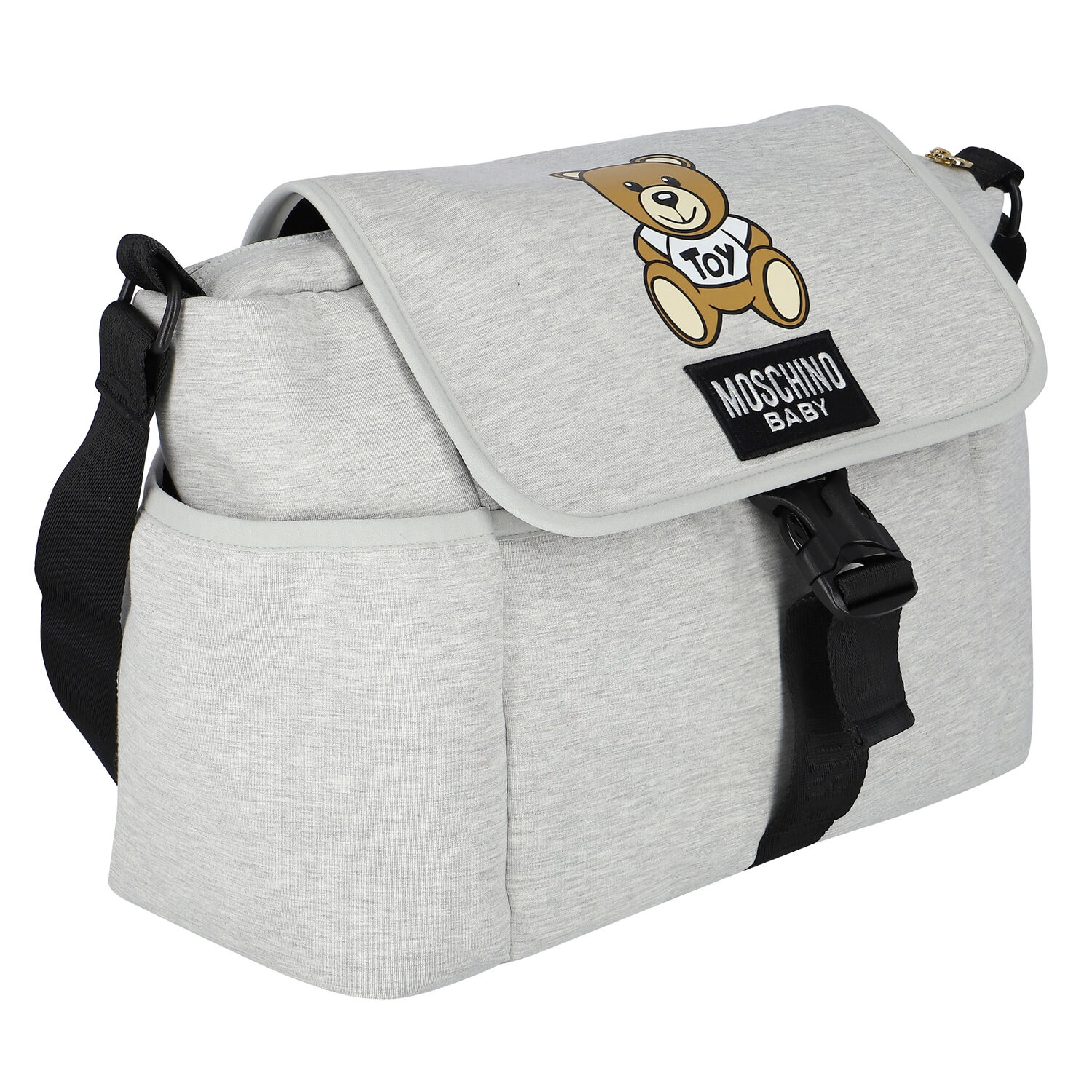 شنطة مواليد بشعار تيدي باللون الرمادي للأطفال  , 1, hi-res